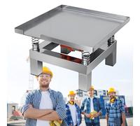 TBANVOO Tavola Vibrante Multiuso in Acciaio Inossidabile, Piattaforma Vibrante 50x50cm, 3000-3600 Volte/Min per Ridurre Gli Interstizi e Aumentare la Compattezza in Vari Materiali