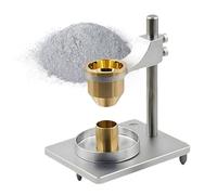 TBANVOO Tester di Scorrevolezza e Densità alla Rinfusa delle Polveri, Misuratore di Flusso Hall con Imbuto 2.5/5 mm, Altezza Regolabile per Metallurgia e Test dei Materiali Brass-2.5mm