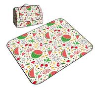 TBATM Coperta da Picnic Portatile Impermeabile Morbida Confortevole Antisabbia Adatta per Il Campeggio, I Parchi, Le Spiagge e I Picnic Facile da Trasportare e Riporre,Bianca,150×200cm