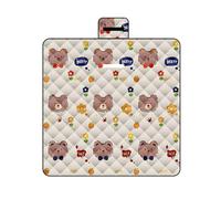 TBATM Coperta Impermeabile e Antisabbia, Leggero e Portatile Telo Picnic Impermeabile per Campeggio All'aperto,Viaggi,Parchi,Spiaggia, Prato,Little Flower,200×200cm