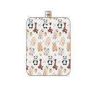 TBATM Coperta Impermeabile e Antisabbia, Leggero e Portatile Telo Picnic Impermeabile per Campeggio All'aperto,Viaggi,Parchi,Spiaggia, Prato,Panda,150×200cm