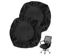 TBCDS 2 Pezzi Copriseduta Sedia Ufficio Elasticizzato Universale, Protezione Antiusura Lavabile per Sedie Girevoli Computer Gaming, Rinnova Sedia