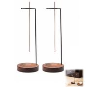 TBCDS 2 Pezzi Porta Incenso in Legno, Base Stabile per Bastoncini, Ideale per Meditazione, Yoga & Aromaterapia per un Relax Profondo
