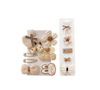 TBCDS Set 15 Mollette e Fermagli Capelli Bambina | Fiocchi Antiscivolo Completamente Coperti per Neonato e Capelli Fini