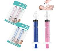 TBCDS Siringa per Lavaggi Nasali Bambini, 4 pezzi Irrigatore Riutilizzabile, Siringhe Lavaggio Neonato con Punta in Silicone Morbido e Olive, Nasale Portatile Aspiratore, Sicuro e Confortevole (10ml)