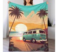 TBDUEPS Coperta da campeggio per ragazze in riva al mare, morbida e massiccia, da campeggio, per ragazza, 100x130 cm