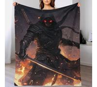TBDUEPS Coperta da guerriero ninja scuro, morbida coperta per figlia da mamma e papà per letto per adulti e bambini, 150x200 cm