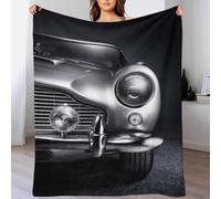 TBDUEPS Coperta grande e soffice Aston Martin DB5, coperta leggera personalizzata per bambini, per camera da letto e ufficio, per soggiorno, camera da letto per bambini, 150x200 cm