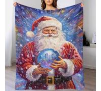 TBDUEPS Coperta in flanella con stampa 3D Holiday Seer Art, super morbida, soffice e calda, in microfibra, per divano, 50x60 pollici (127x152 cm)