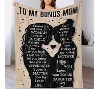 TBDUEPS Coperta morbida e soffice per le mie mamme, personalizzata, per letto, 150x200 cm