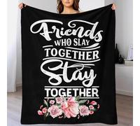 TBDUEPS Coperta morbida e soffice Stay Together, spessa, per letto, auto e famiglia, 127x152 cm