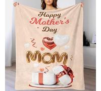 TBDUEPS Coperta per la festa della mamma, lavabile, facile da pulire, per la figlia, da mamma, per il campeggio, per l'amante, il marito, la moglie, le donne e gli uomini, 100x130 cm.