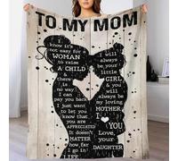 TBDUEPS Per mia mamma da figlia, soffice coperta per bambini, facile da pulire, enorme coperta per il letto, regalo per la sua amica, mamma, nonna, moglie, 60x80 pollici (150x200 cm)