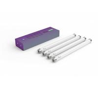 TBE LIGHTING Tubi UV T8 da 10 W, confezione da 4, 10 W BL 368 nm, lampadine ultraviolette per zappatura di insetti, attacco G5 a 2 pin, lunghezza 330 mm (perni esclusi)