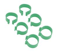 Tbest 100 Pezzi di Zampe di Pollame Tipo Aperto 18 Mm Verde PP Pollo Anatra Oca Piede per l'identificazione dell'allevamento e la Gestione dell'azienda Agricola (Green #12)
