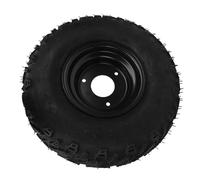 Tbest 14x5,00 Pneumatici ATV 6 Pollici con Cerchio in Lega di Alluminio Nero 3 Fori 6pr in Gomma Puntura Prova per Go Kart Off Road Vehicle Carre