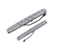 Tbest 2 pezzi Bianco 9-LED Striscia Lunga Luce Diurna DRL Luci Nebbia Auto Lampada Guida Diurna