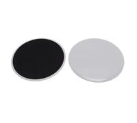 Tbest 2pcs Cursori Core, Attrezzatura per Esercizi per la Casa di Fitness Portatile Cursori Core Compatti per Allenamenti Addominali (GREY)