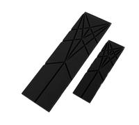 Tbest 3 Cucchiai Dosatori in Silicone Pieghevole Design Piatto Cucchiaio Cucchiaino ½ Cucchiaino per Cottura Al Forno Cottura Preparazione degli Alimenti Salvaspazio (BLACK)