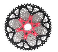 Tbest 32/36/42/46T, ruota libera per bicicletta dentata, funzionamento liscio e silenzioso, materiale in acciaio ad alta pressione (12S 11-50T argento nero)