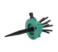 Tbest 360 Gradi Che Rotanti Promotori Multi -testa in Modo Efficiente per le Aree per L'irrigazione Agricola Forniture per Ormai in Plastica Verde Irrigatore