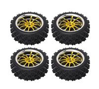 Tbest 4pcs Pneumatico per Auto RC, Pezzi di Ricambio per Pneumatici per Ruote Stradali a 12 Buche per Auto per Auto a Controllo Remoto 1/10