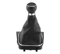Tbest 5 Speed Gear Shift Knob & Gaiter Kit | Pelle sintetica resistente, bordo cromato, facile da installare, vestibilità diretta
