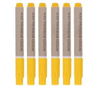Tbest 6 Pezzi Kit Penna per Legna da Ardere Set di Pennarelli per Pirografia Strumenti per Bruciature per Progetti per Principianti Penna per Legna da Ardere, il Pennarello Brucia Delicatamente