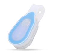 Tbest a LED torcia elettrica per abbigliamento, 2pcs impermeabile esterna a LED portatile magnete/luci magnetiche Mini luce notturna a corsa pulsante clip in silicone per campeggio, esc(blu)