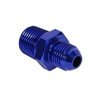 Tbest Adattatore da AN6 a 3/8 NPT adattatore dritto per raccordo a combustibile in lega di alluminio maschio per acqua e aria colore liquido blu 1 x 0,5 cm