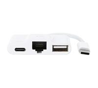 Tbest Adattatore da USB C a Ethernet, Scheda Cablata Veloce con Porta RJ45 per Tablet e Telefono Portatile, Connessione Internet Stabile per Streaming di Giochi, Trasferimento File SD/TF/USB
