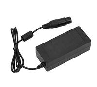 Tbest Adattatore del Connettore XLR 4 Core DC12V 3A Caricatore di Alimentazione per il Monitor della Videocamera Attrezzatura in Plastica Nera (Spina europea)