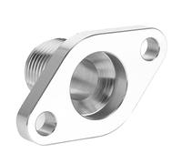 Tbest Adattatore Flangia di Ritorno Olio in Lega di Alluminio per Impieghi Gravosi, Design di Scarico Regolare per Turbocompressori T3 T4 T04B T04E