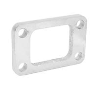 Tbest Adattatore Flangia Ingresso Guarnizione Collettore di Scarico a 4 Fori Sostituzione in Acciaio Fuso Saldabile per Turbocompressore T3 T4