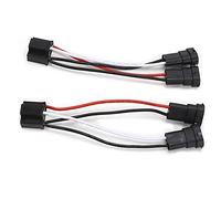 Tbest Adattatore per Cavi Fari Fendinebbia, ABS Resistente e Alta | Tappo in nylon per alte temperature, Resistente alla ruggine e di lunga durata, Facile installazione, Compatibile con luci