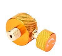 Tbest Adattatore per la Testa del Bruciatore a Gas Mini Pulsante Portatile Output Gas Output Regolazione per la Posizione Domestica Standard Medio per Cilindri Standard Universali