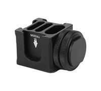 Tbest Adattatore per Montaggio a Scarpe Fredda FS04 in Lega di Alluminio Durevole 4 Supporti Piastra per la Torcia Microfono Accessori per Videocamera Nera 30x30x30mm