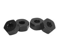 Tbest Adattatore per Ruota Combinatore Esagonale da 4 Pezzi da 5mm a 12mm per Camion WPL D12 1/10 RC - Parte di Aggiornamento in Lega di Alluminio Maggiore stabilità (#3)