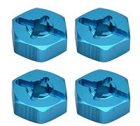 Tbest Adattatore per Ruota Esagonale da 7 Mm a 12 Mm per Parti di Aggiornamento per Auto RC - Adattatore per Montaggio Esagonale in Lega di Alluminio Lavorato CNC - Adatta per Modellini di Auto in