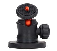 Tbest Adattatore per Testa a Sfera Magnetica Mini Treppiede per Action 2 con Rotazione di 360 Gradi Vlog Fotografia Trasmissione in Diretta Lega di Alluminio ABS Silicone 65mm 227g