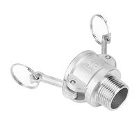 Tbest Adattatore Pompa per Acque Cariche Tipo B DN20, 3/4 Pollice | Acciaio inossidabile 316, resistenza alle alte pressioni, facile da installare, compatibile con autospurghi