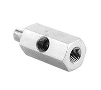 Tbest Adattatore Sensore Pressione Olio NPT Tee Maschio a Femmina 1/8 Pollici M10x1 0 Raccordo Manometro di Alimentazione Acciaio Inossidabile Universale Adatto per