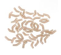 Tbest Allineatore per Gancio Piegato Allineatore per Lenza da Pesca 30/50/100 PCS TPR Maniche per Gancio Anti-groviglio per Impianti di Pesca alla Carpa Accessorio per Capelli Elastici (50 pz)