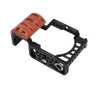 Tbest Alluminio Camera in Lega Cage in Legno Canna Protettiva Interfaccia della Fredda Compatibile con A6400 A6300 A6100 A6000 CNC Durevole Leggero e Leggero
