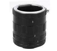 Tbest Anello per Obiettivo Macro per Fotocamera Nera in Lega di Alluminio Adattatore di Estensione per Riprese Ravvicinate per Fotocamere con Attacco AI Kit 3 Tubi 7mm 14mm 28mm