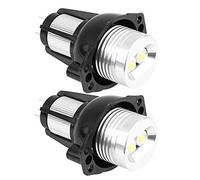 Tbest angel eye bombilla amarilla e90,Angel Eyes Ha Condotto La Luce, 2Pcs 12W Moto Faro Led Angel Eyes Halo Anello Marker Light Per E90 E91 05 08 Auto Lamps