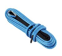 Tbest Argano Corda 15m 7700 Libbre Sintetico Recupero del Nylon Cavo di Traino Traino per SUV Truck Utv Terrai (A (blu))
