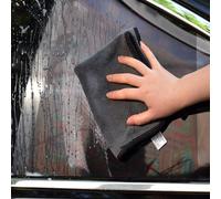 Tbest Asciugamano Professionale per Lavaggio Auto su Entrambi i Lati, Giallo Grigiastro, Panno per Pulizia Super Assorbimento D'acqua, Addensare per Asciugare Dettagli e Materiale in (Pizzo 30 * 30)