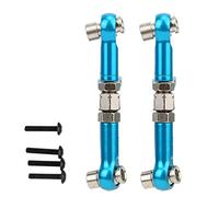 Tbest Asta Trasmissione sterzo RC, 2Pz Aste tiranteria sterzo Posteriore Anteriore in Metallo per HPI RS4 Sport 3 1/10 Accessori di aggiornamento(Blu)