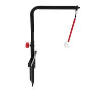 Tbest Ausilio per L'Allenamento dello Swing nel Golf, Scanalatura per Pratica dello Swing, Allenatore di Ritorno della Palla in Ferro Regolabile in Altezza, Allenamento per Il Tiro